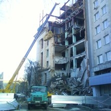 Обследование обрушевшегося здания
